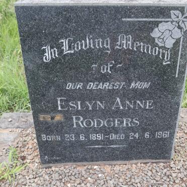 RODGERS Eslyn Anne 1891-1961