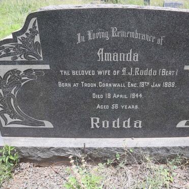 RODDA Amanda 1888-1944