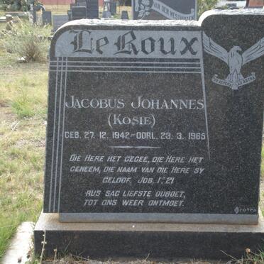 ROUX Jacobus Johannes, le 1942-1965