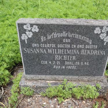 RICHTER Susanna Wilhelmina Hendrina 1921-1946