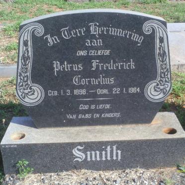 SMITH Petrus Frederick Cornelius 1898-1964