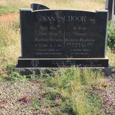 SCHOOR Marthinus Cornelius, van 1880-1967 &amp; Susanna Magdalena VILJOEN 1884-1977