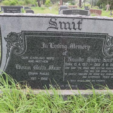 SMIT Neville Andre 1917-1968 &amp; Diana Ruth Muir AULD 1917-1962