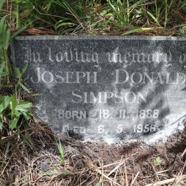 SIMPSON Joseph Donald 1888-1956