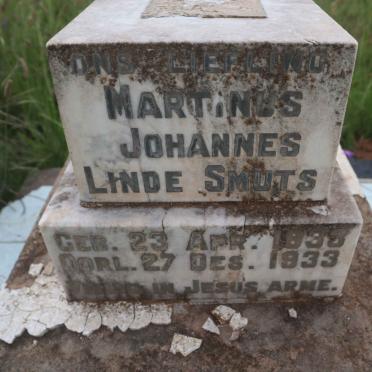 SMUTS Marthinus Johannes Linde 1933-1933