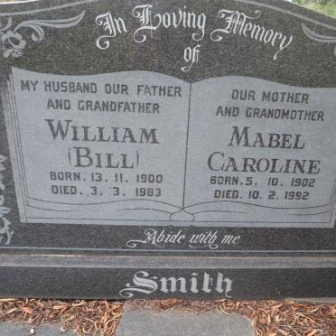SMITH William 1900-1983 &amp; Mabel Caroline 1902-1992