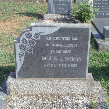 SNYMAN Jacobus J. 1907-1964