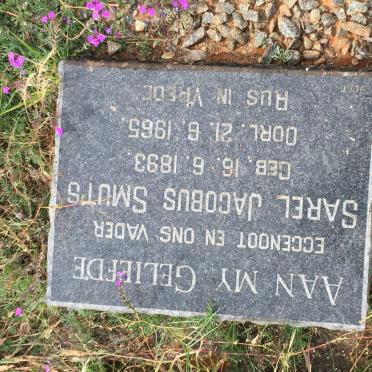 SMUTS Sarel Jacobus 1893-1965