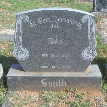 SMITH Babs 1908-1986