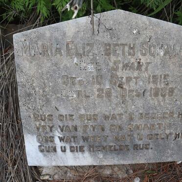 SCHALKWYK Maria Elizabeth nee SWART 1915-1938