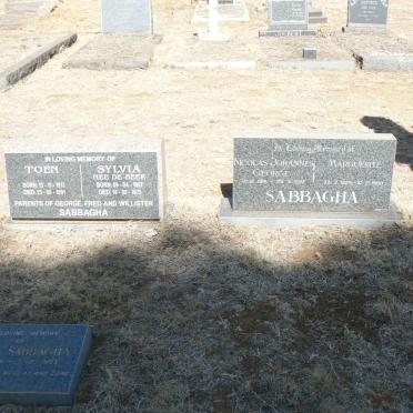 SABBAGHA Toen 1913-1991 &amp; Sylvia DE BEER 1907-1975 :: SABBAGHA Nicolas Johannes George 1914-1992 &amp; Marguerite 1925-1990