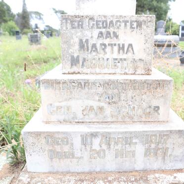 SCHOOR Martha Magrietha, van 1917-1931