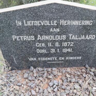 TALJAARD Petrus Arnoldus 1872-1941