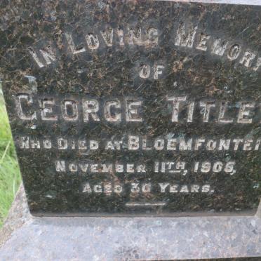 TITLEY George -1905