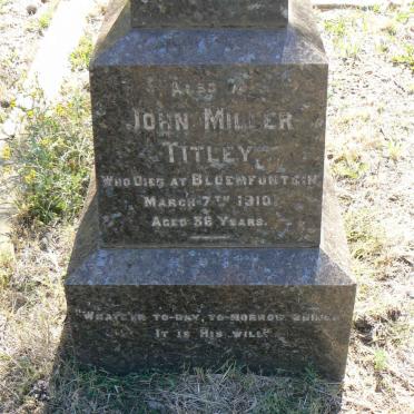 TITLEY John Miller -1910