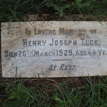 TUCK Henry Joseph -1925