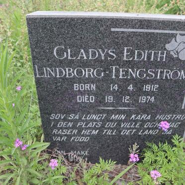 TENGSTROM Gladys Edith, LINDBORG 1912-1974