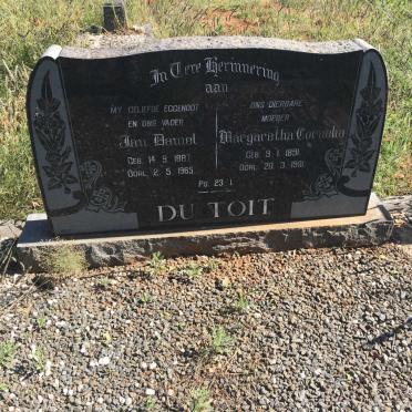 TOIT Jan Daniel, du 1887-1965 &amp; Margaretha Cornelia 1891-1981