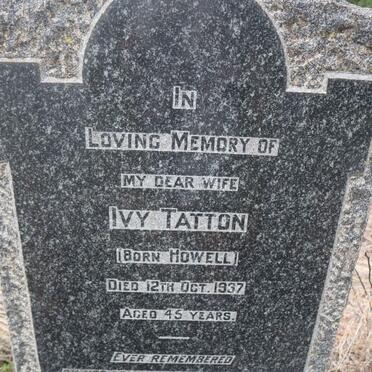 TATTON Ivy nee HOWELL -1937