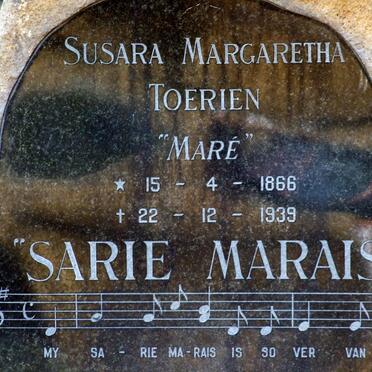 TOERIEN Susara Margaretha nee MARÉ 1866-1939