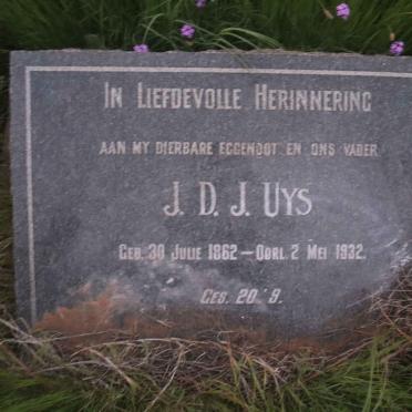 UYS J.D.J. 1862-1932