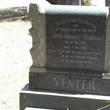 VENTER Floris Johannes Stephanus 1891-1948