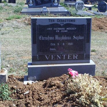 VENTER Christina Magdalena Sophia 1921-