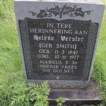 VERSTER Helene nee SMITH 1947-1977