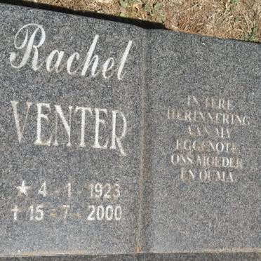 VENTER Rachel 1923-2000