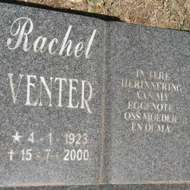 VENTER Rachel 1923-2000