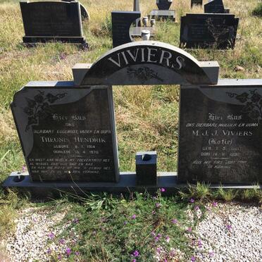 VIVIERS Theunis Hendrik 1914-1978 &amp; M.J.J. 1921-1998
