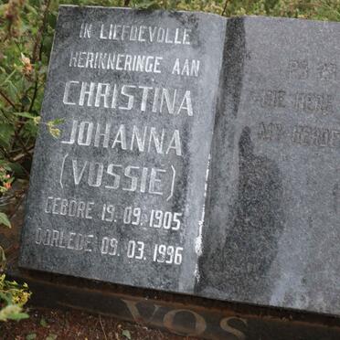 VOS Christina Johanna 1905-1996