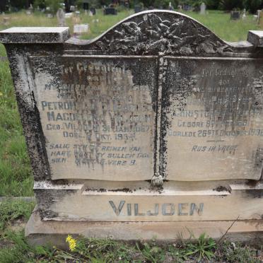 VILJOEN Gert Philippus Christoffel 1861-1938 &amp; Petronella Elizabeth Magdelena VILJOEN 1867-1934
