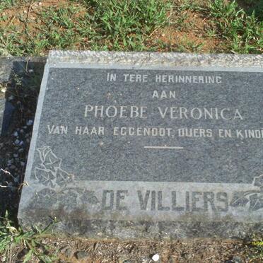 VILLIERS Phoebe Veronica, de