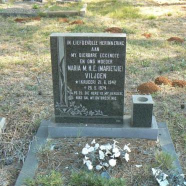 VILJOEN Maria M.H.E. nee KRUGER 1942-1974