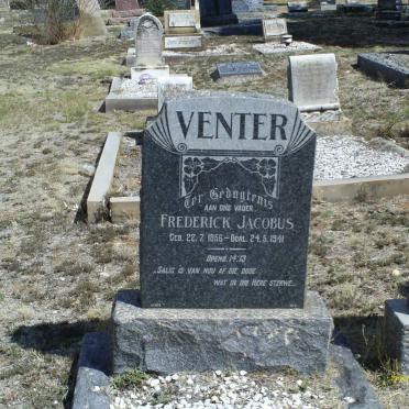 VENTER Frederick Jacobus 1856-1941