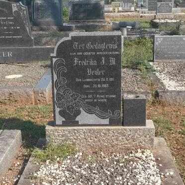 VENTER Fredrika J.M., nee LAMBRECHTS 1911-1963