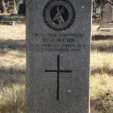 WEBB A.J. -1920