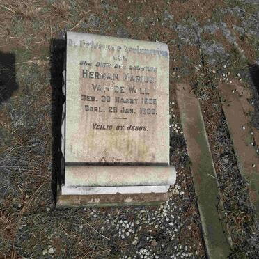 WALL Herman Marius, van de 1925-1936