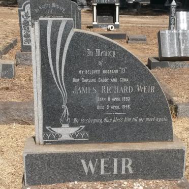 WEIR James Richard 1893-1948