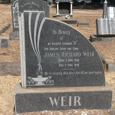 WEIR James Richard 1893-1948