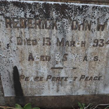 WICKS Frederick John -1934