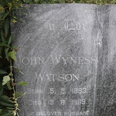 WATSON John Wyness 1893-1969