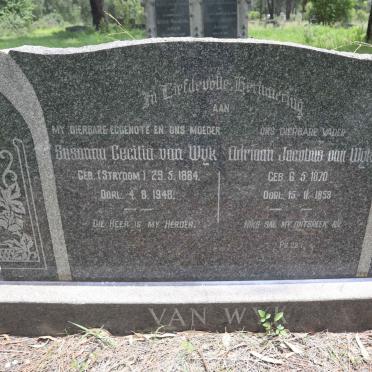 WYK Adriaan Jacobus, van 1870-1959 &amp; Susanna Cecilia STRYDOM 1884-1948