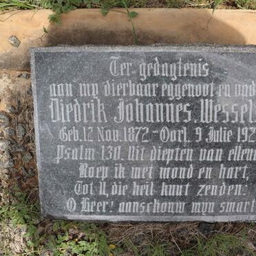 WESSELS Diedrik Johannes 1872-1929