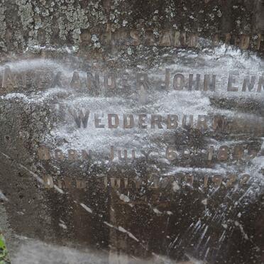 WEDDERBURN Alexander John Ennis 1855-1922