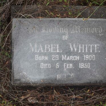 WHITE Mabel 1900-1950