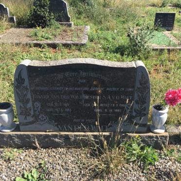 WALT Tjaart, van der 1919-1965 &amp; Hester S.A. V.D. BERG 1918-1983