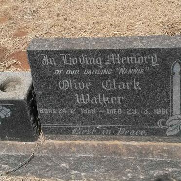 WALKER Olive Clark 1889-1961