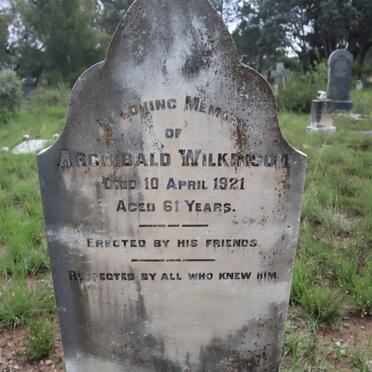 WILKINSON Archibald -1921